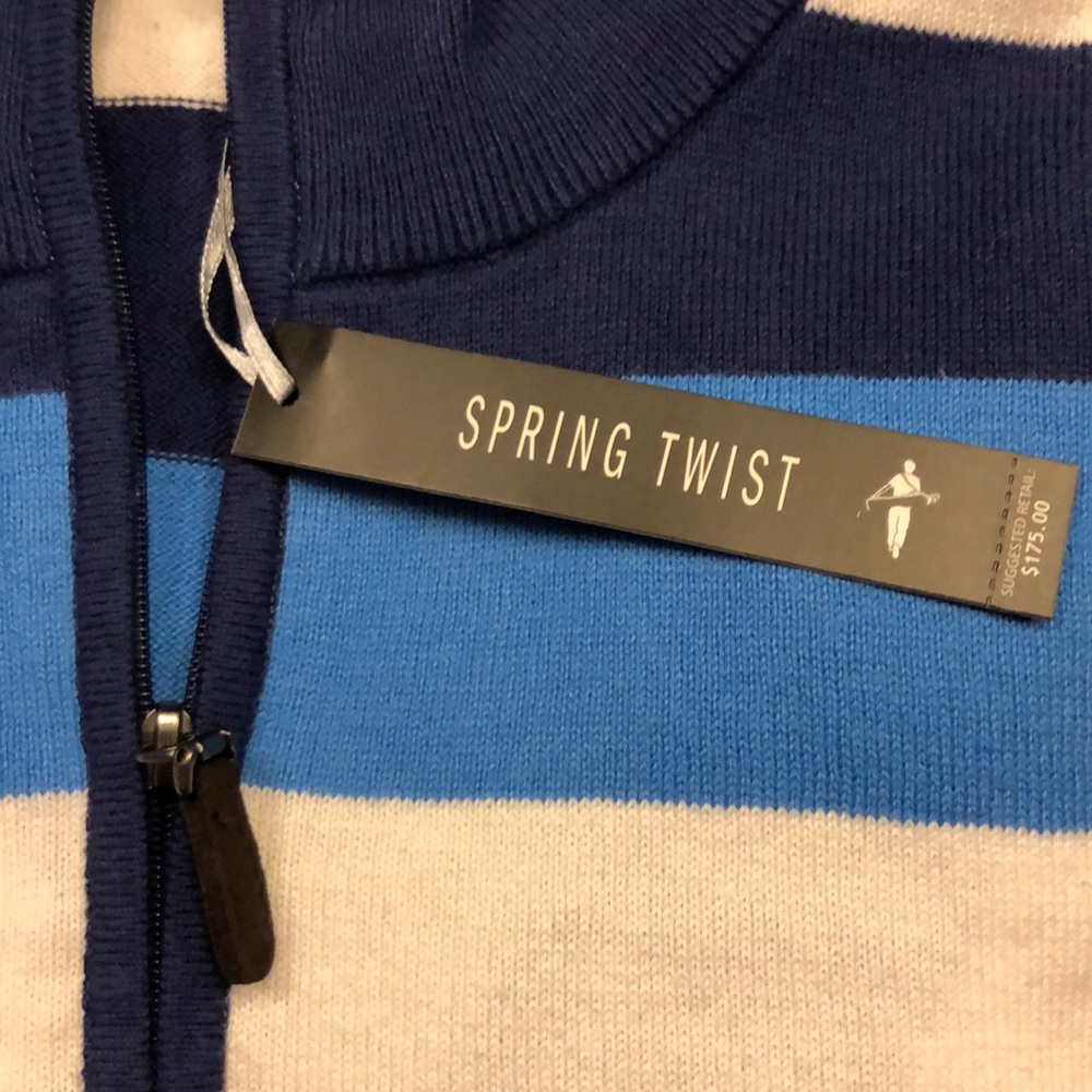 Men’s Smith & Tweed golf sweater, 1/4 zip new $175